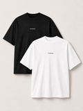 2 Oversized Box Tees (White & Black)