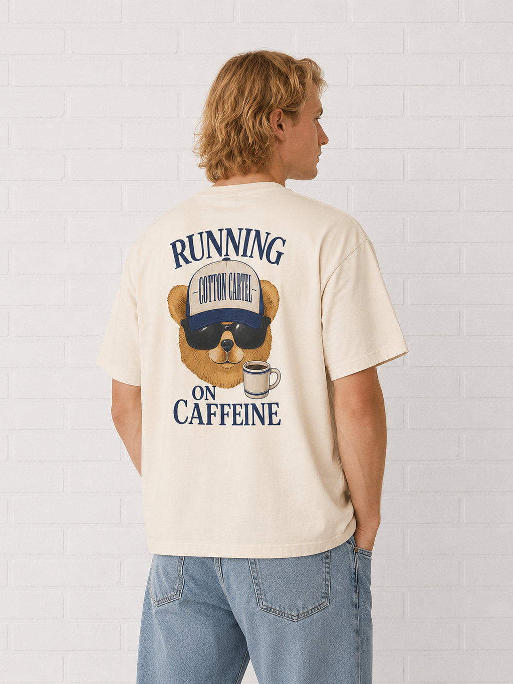 Running on Caffeine Oversized Box Tee