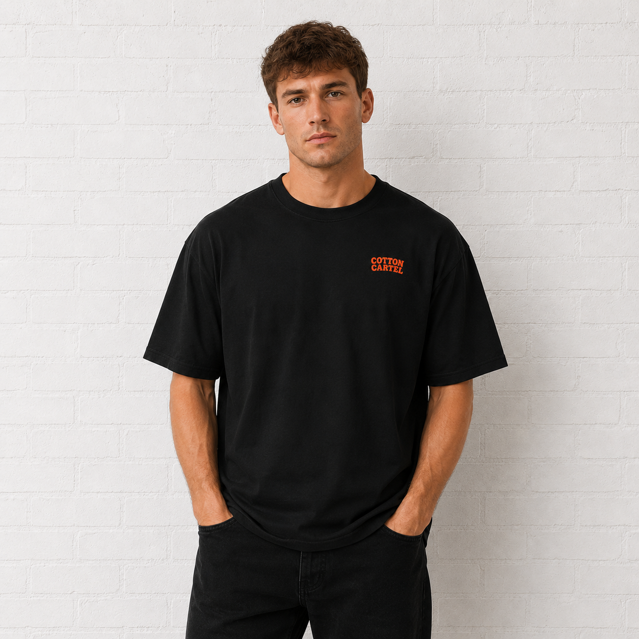 Tracked or It Didn’t Happen Male Oversized Box Tee