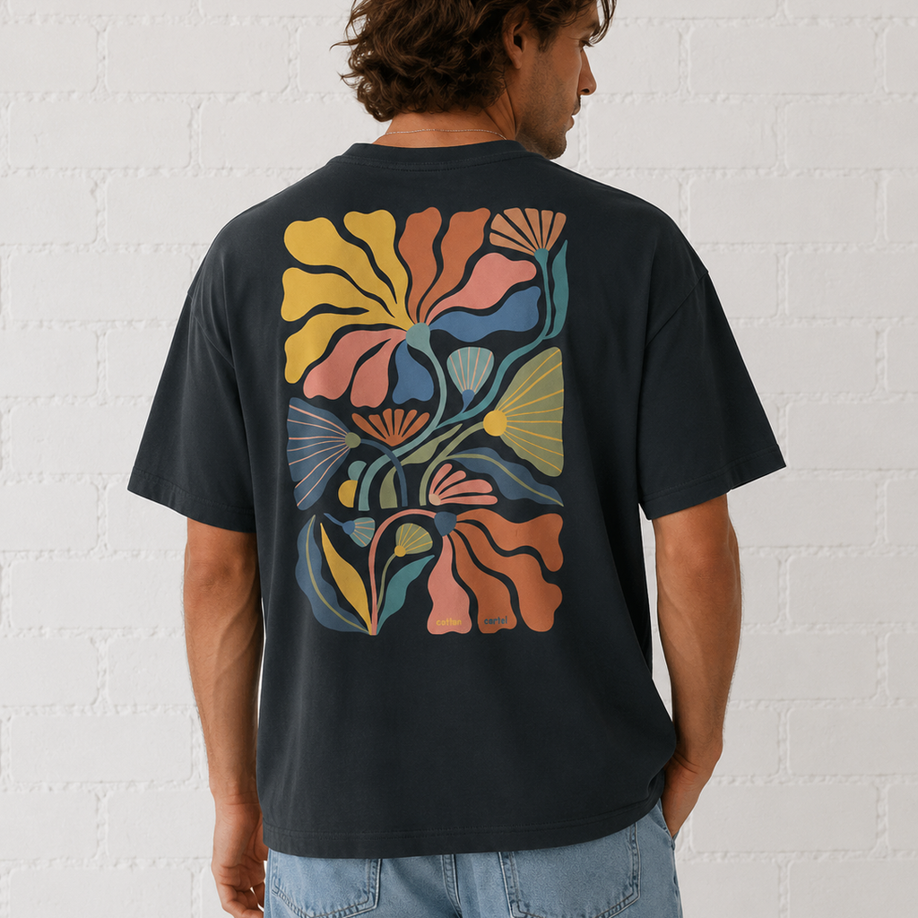 Funky Flora Oversized Box Tee