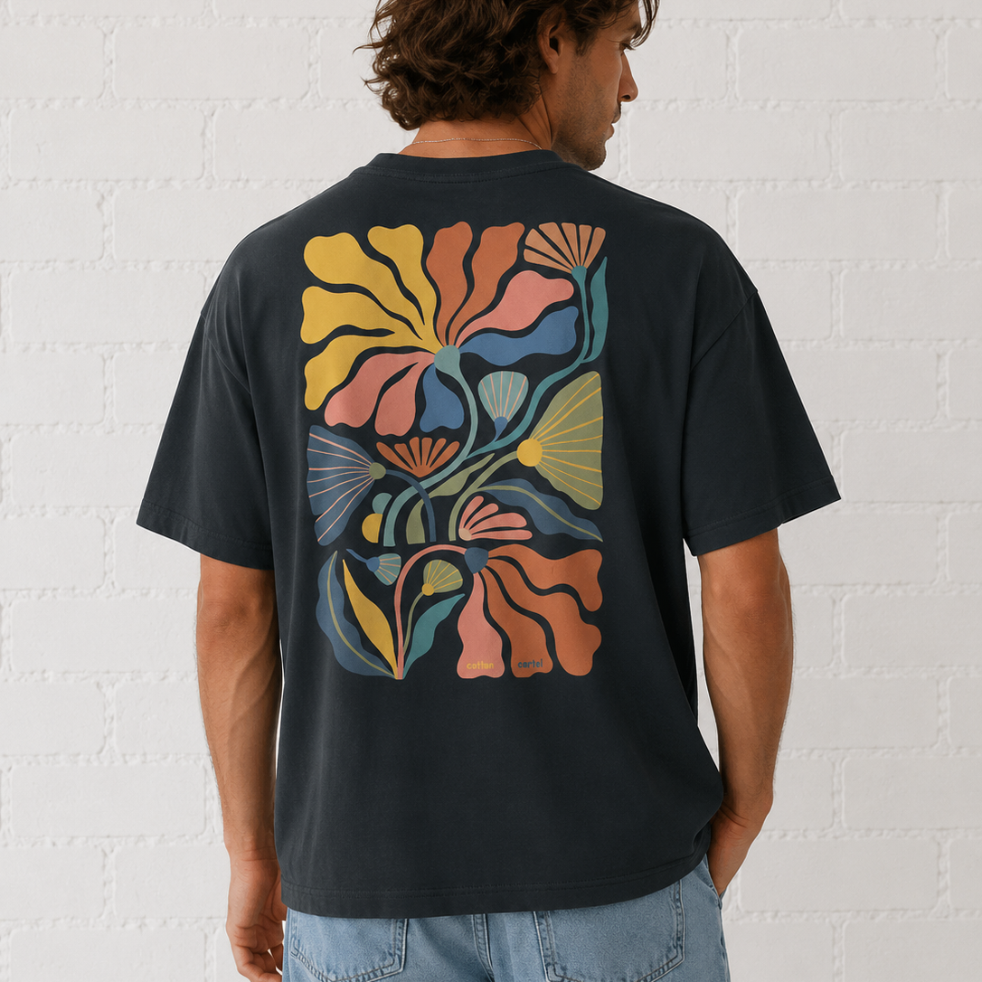 Funky Flora Oversized Box Tee