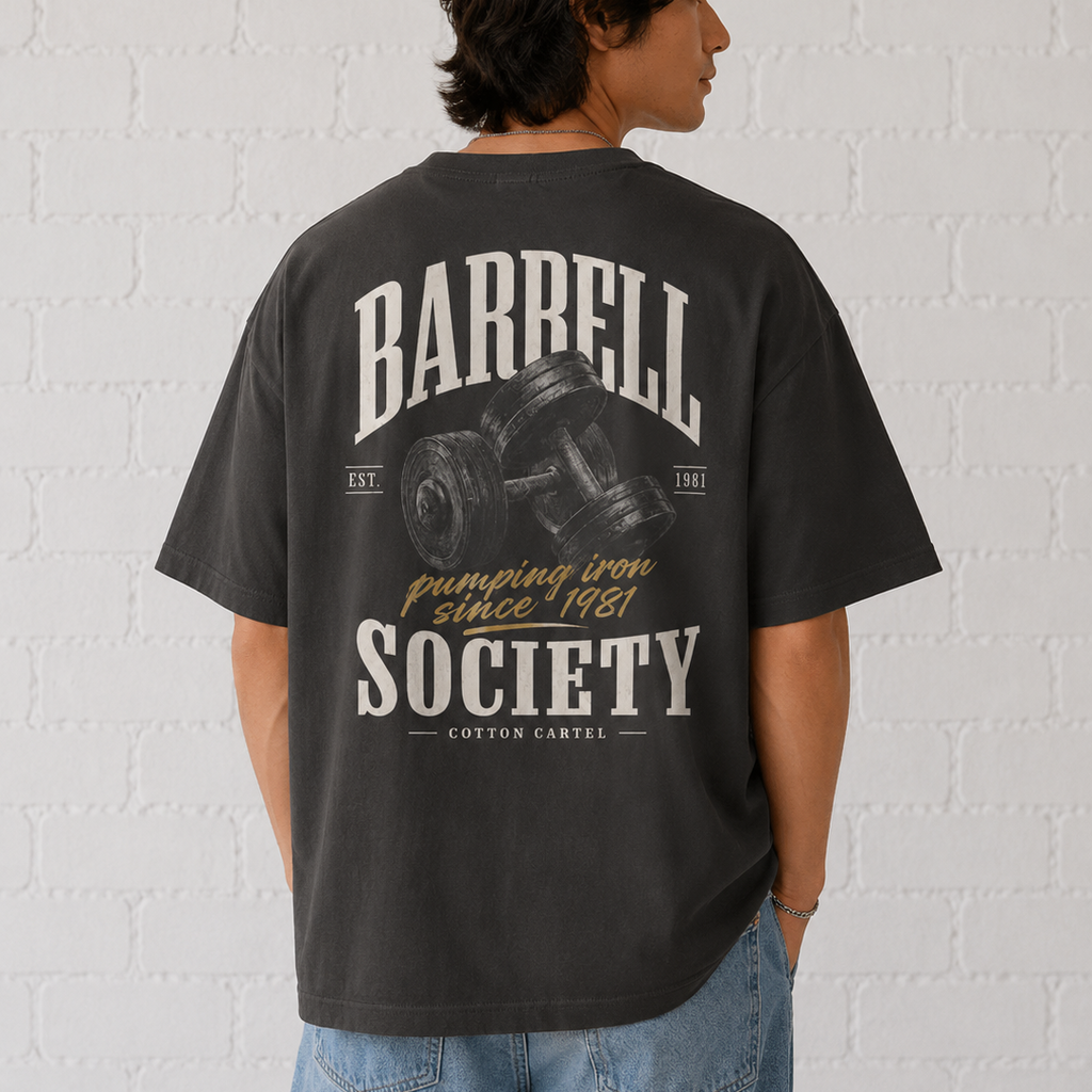 Barbell Society Oversized Box Tee