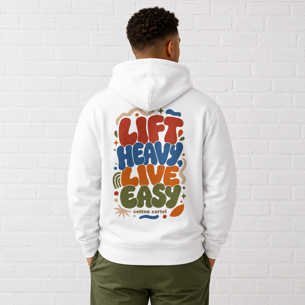 Lift Heavy, Live Easy Hoodie