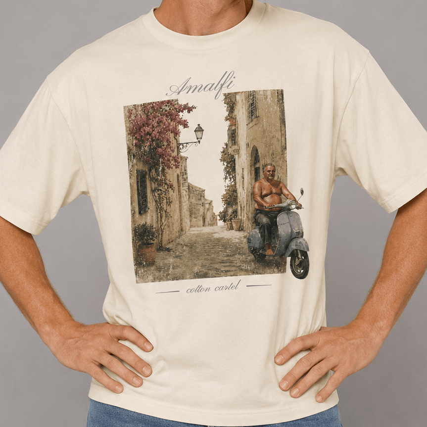 Amalfi Oversized Box Tee - cotton cartel