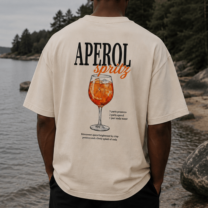 Aperol Spritz Oversized Box Tee - cotton cartel