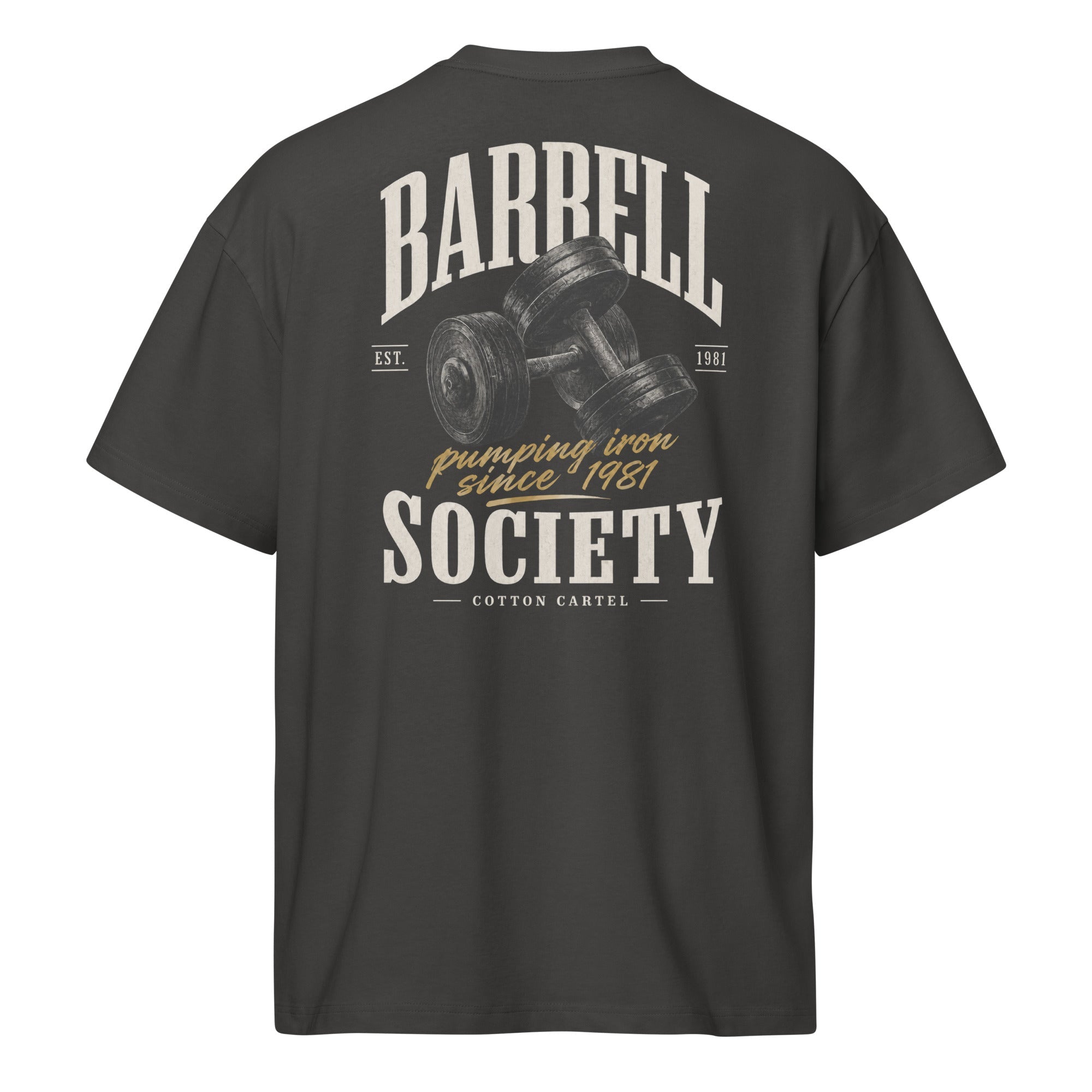 Barbell Society Oversized Box Tee - cotton cartel