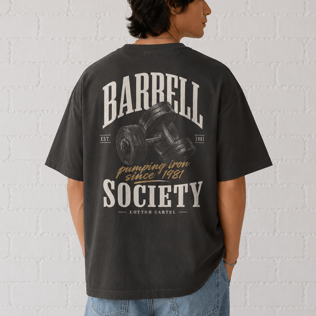 Barbell Society Oversized Box Tee - cotton cartel