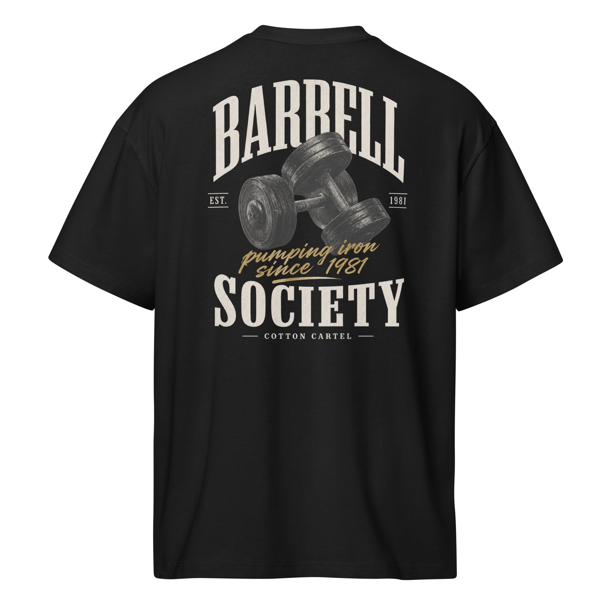 Barbell Society Oversized Box Tee - cotton cartel