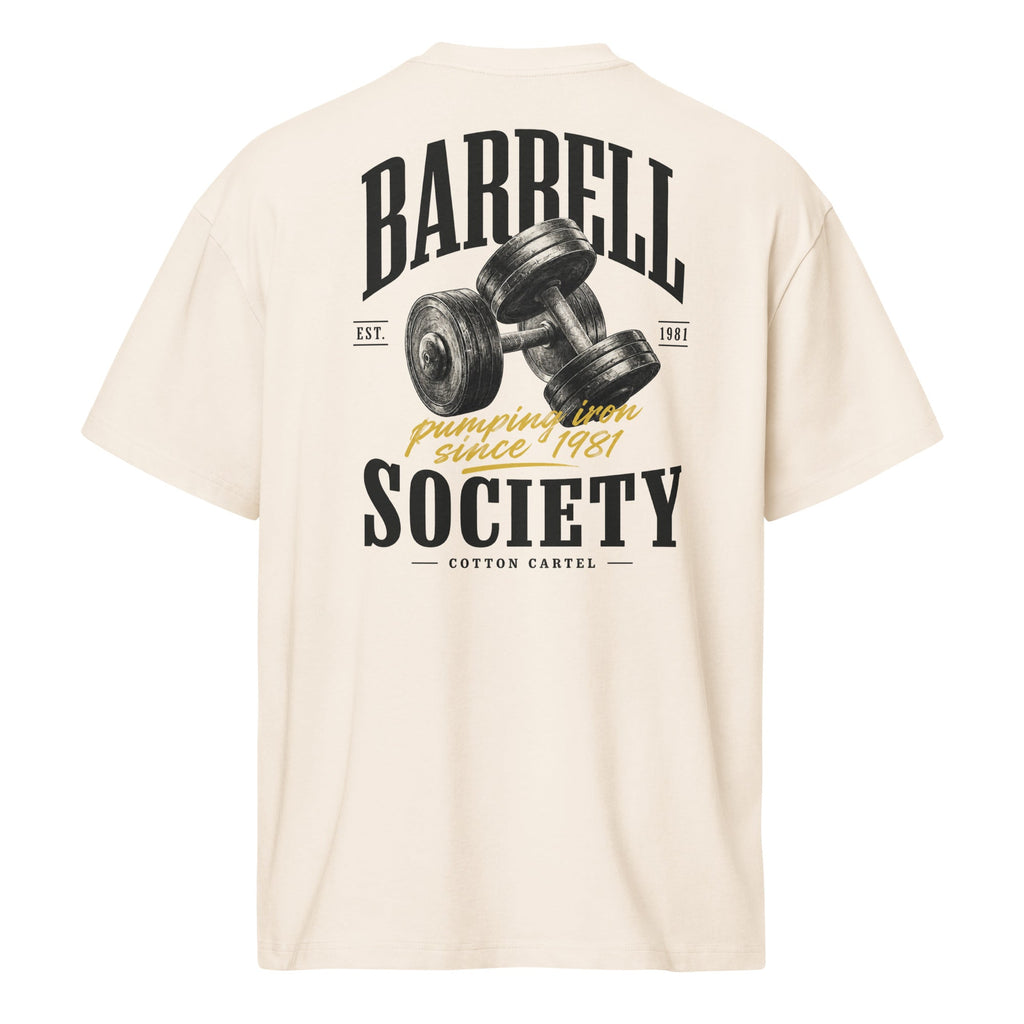Barbell Society Oversized Box Tee - cotton cartel