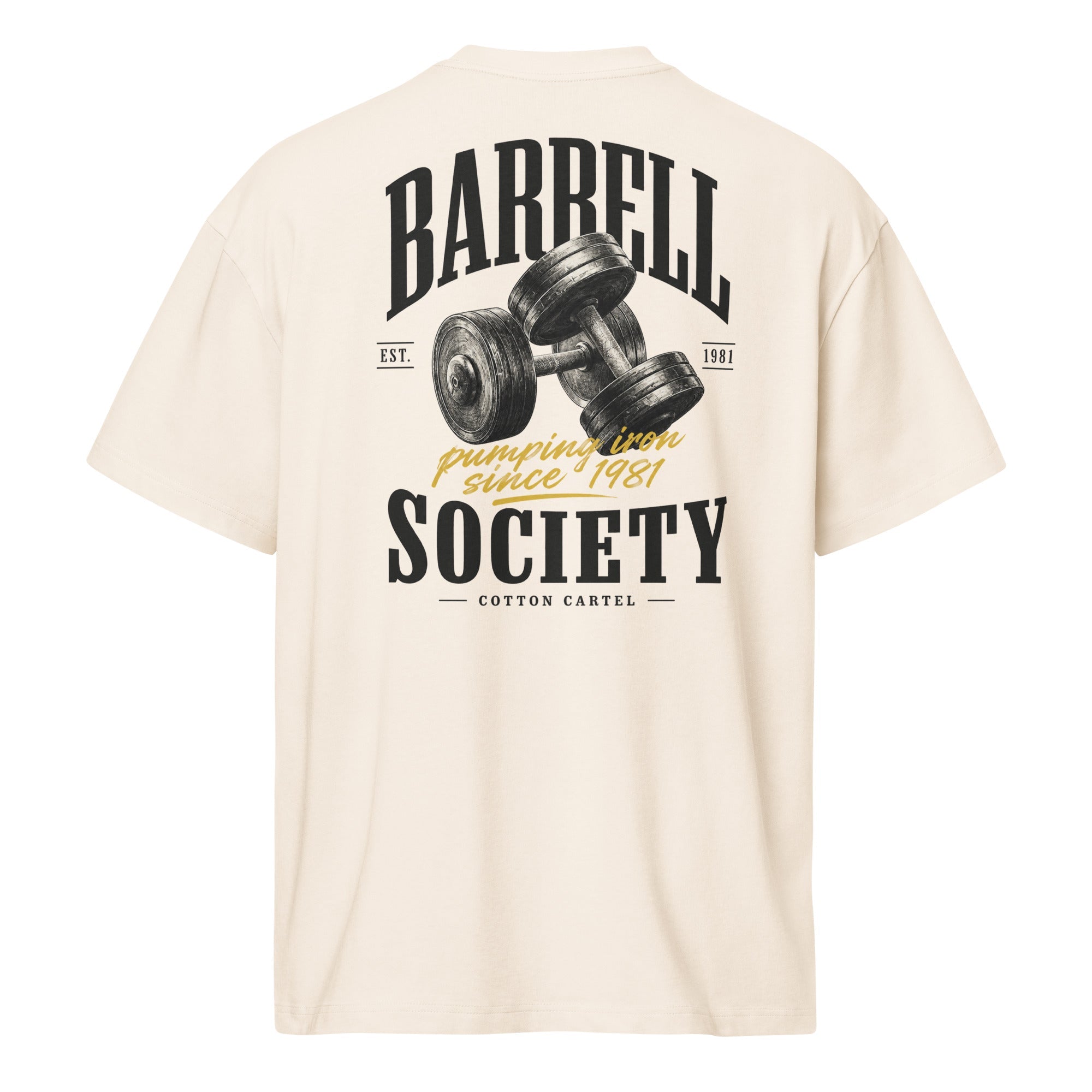 Barbell Society Oversized Box Tee - cotton cartel