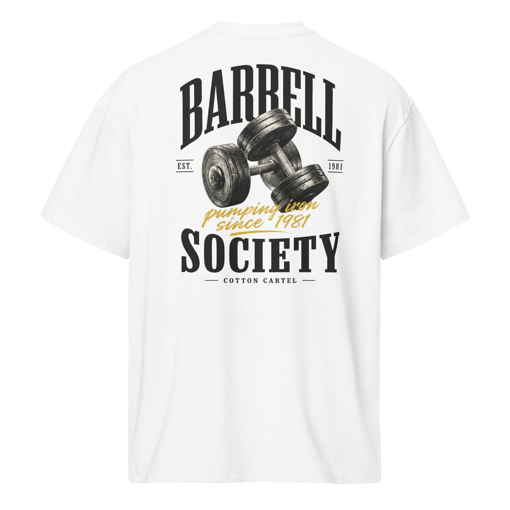 Barbell Society Oversized Box Tee - cotton cartel