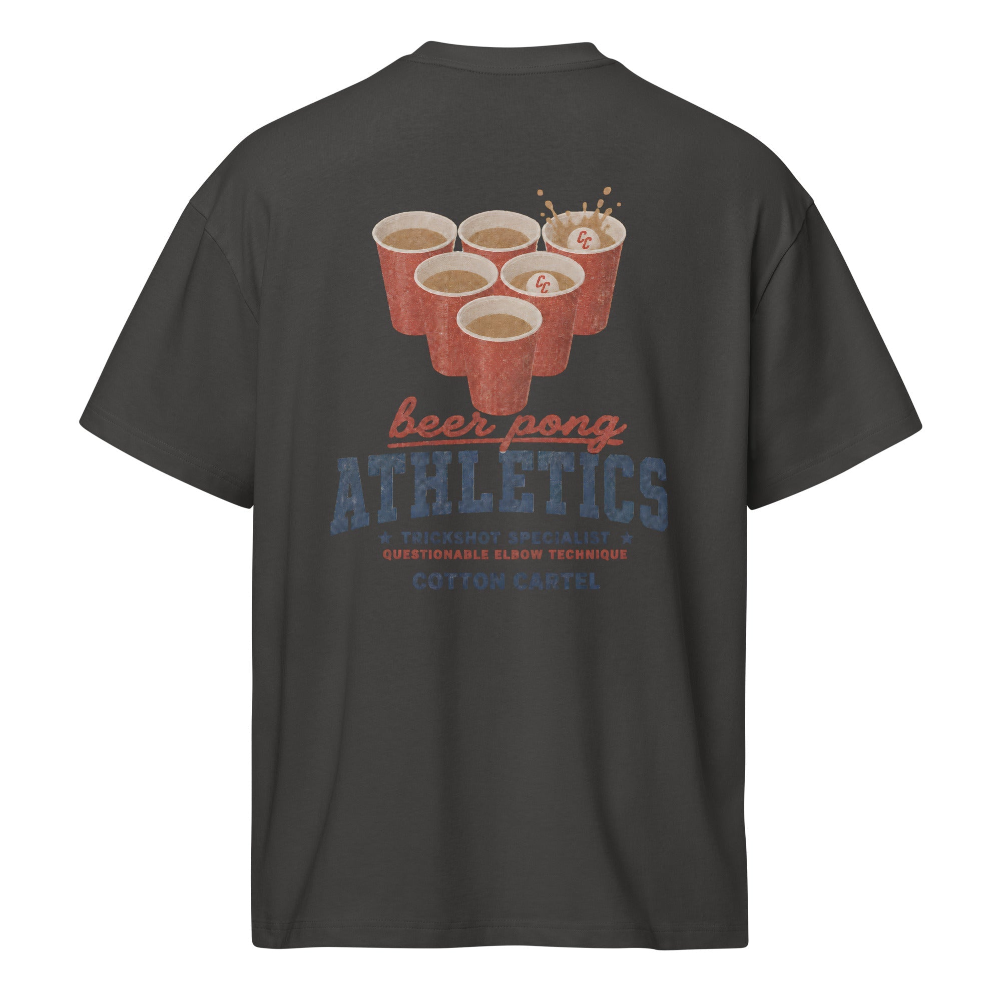 Beer Pong Oversized Box Tee - cotton cartel