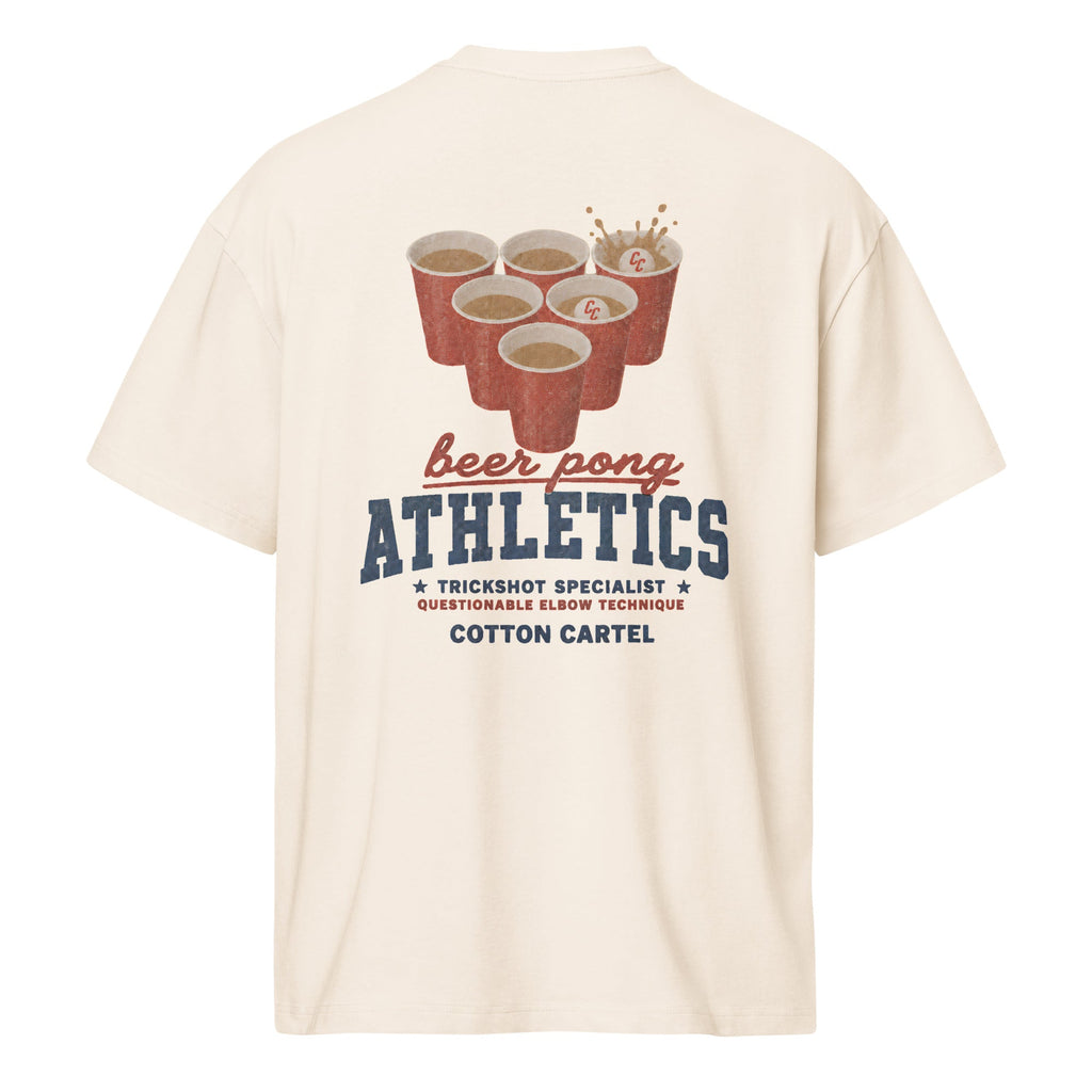 Beer Pong Oversized Box Tee - cotton cartel