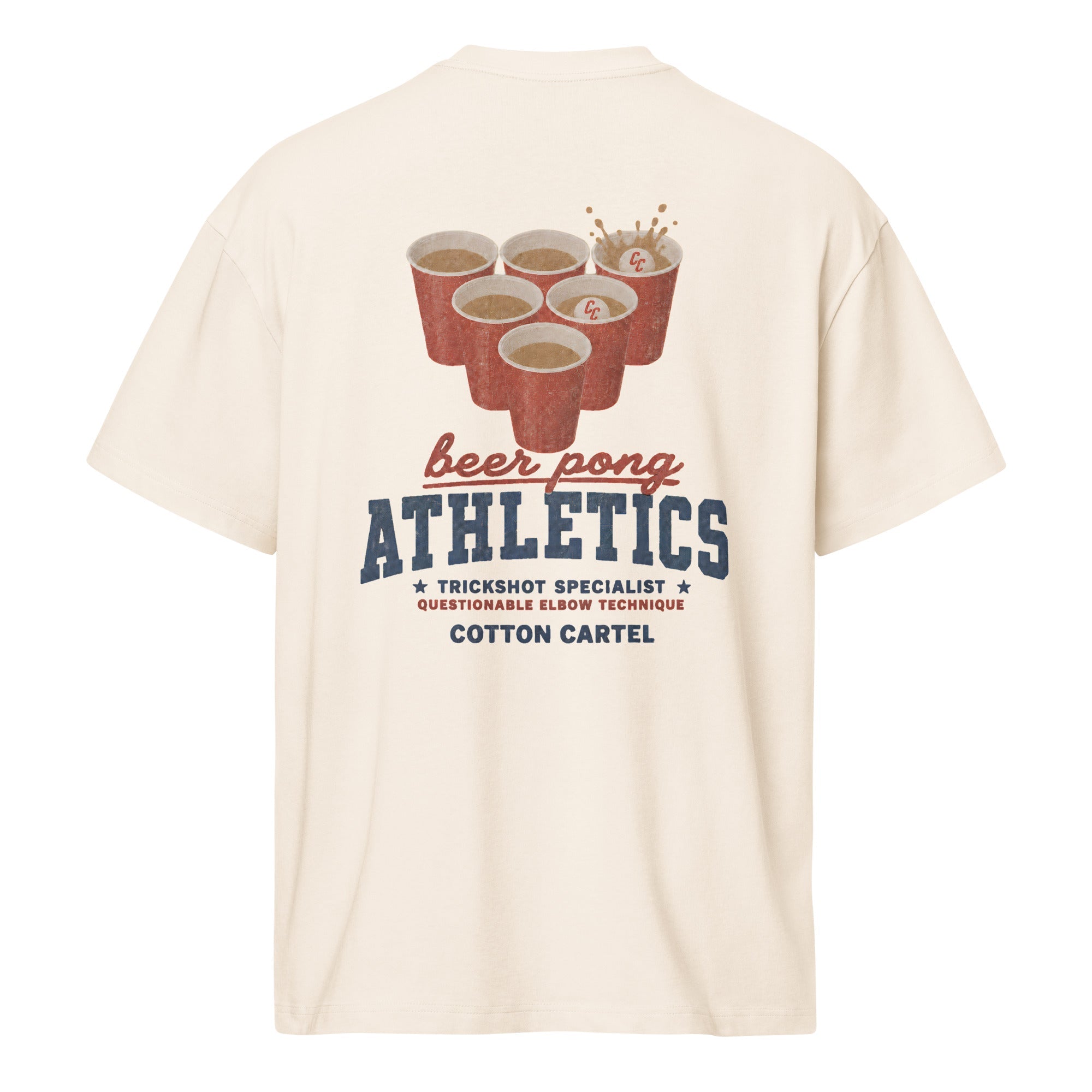 Beer Pong Oversized Box Tee - cotton cartel