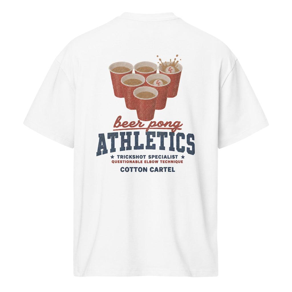Beer Pong Oversized Box Tee - cotton cartel