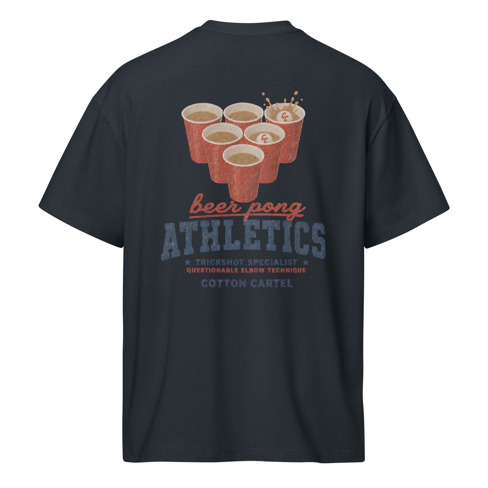 Beer Pong Oversized Box Tee - cotton cartel