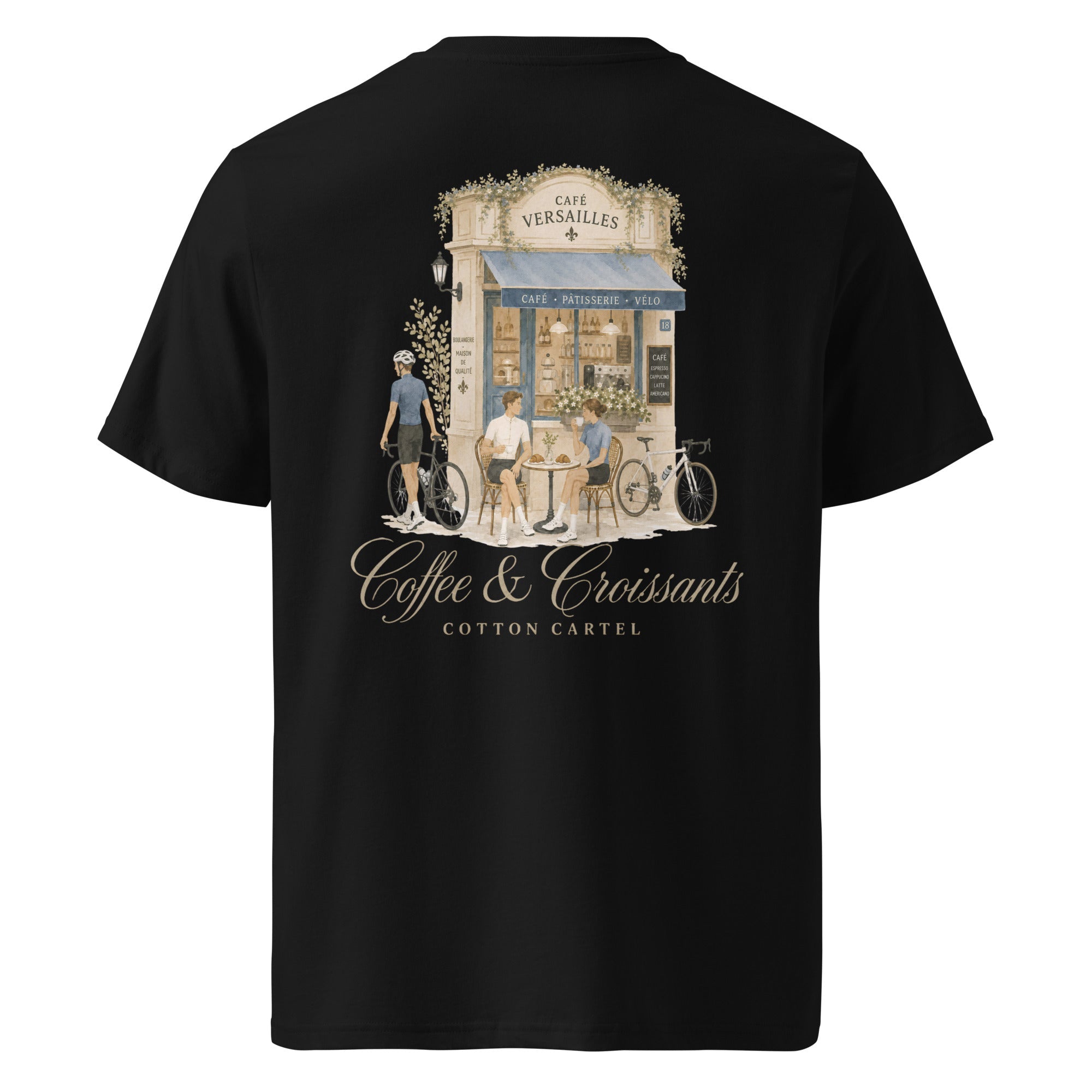 Coffee & Croissant Bike Stop Classic Tee - cotton cartel
