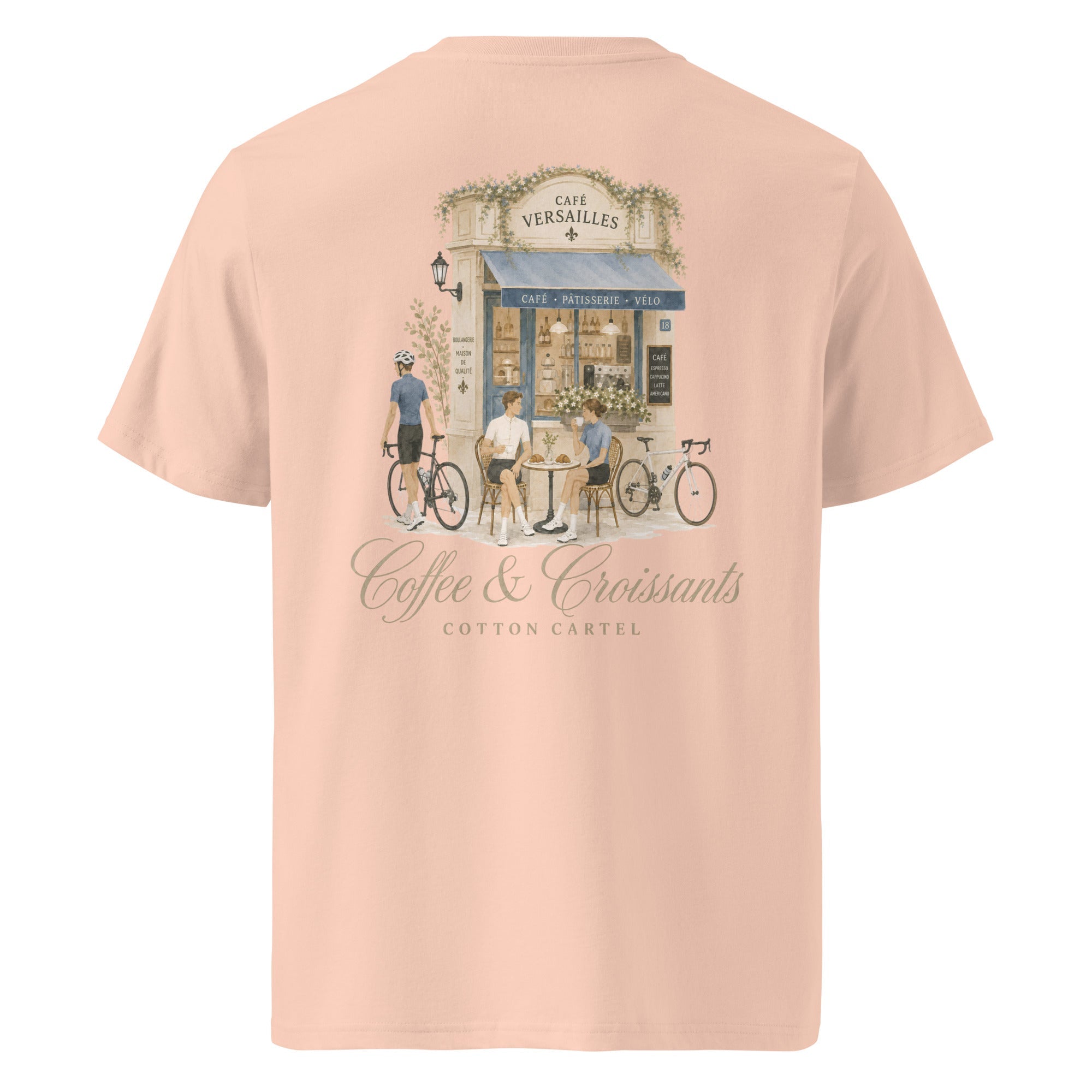 Coffee & Croissant Bike Stop Classic Tee - cotton cartel