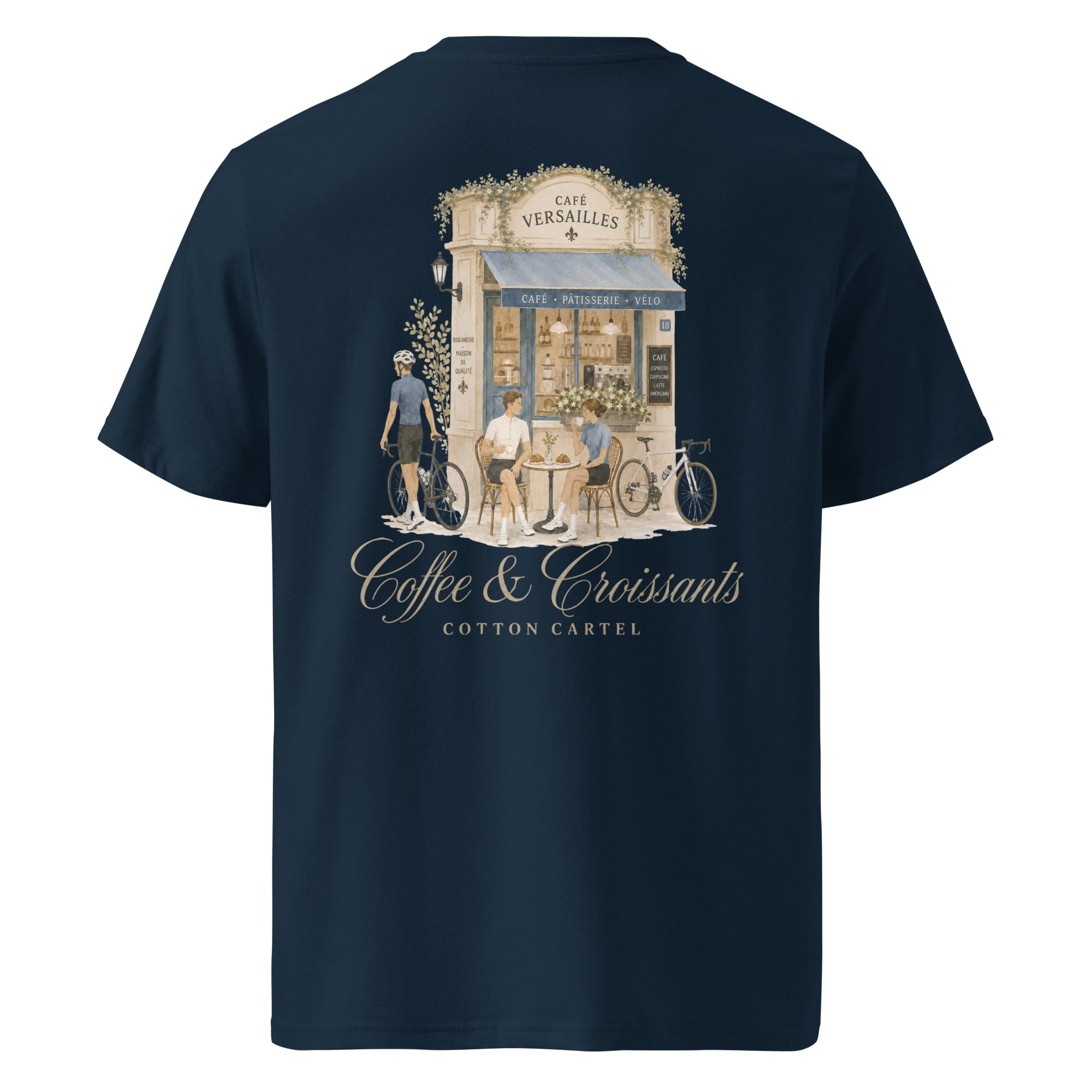 Coffee & Croissant Bike Stop Classic Tee - cotton cartel