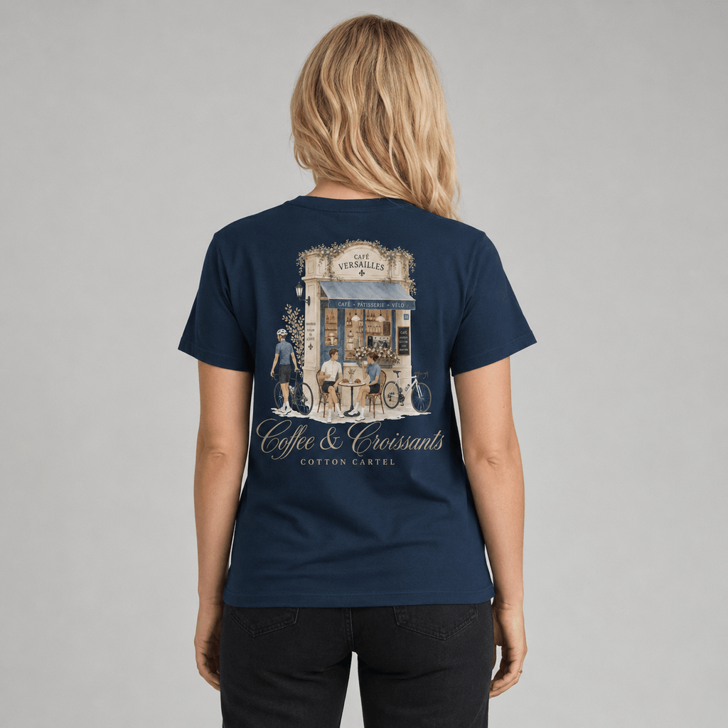Coffee & Croissant Bike Stop Classic Tee - cotton cartel