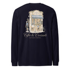 Coffee & Croissant Bike Stop Lightweight Long Sleeve - cotton cartel