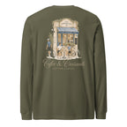 Coffee & Croissant Bike Stop Lightweight Long Sleeve - cotton cartel