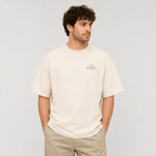 Coffee & Croissant Bike Stop Oversized Box Tee - cotton cartel