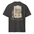 Coffee & Croissant Bike Stop Oversized Box Tee - cotton cartel