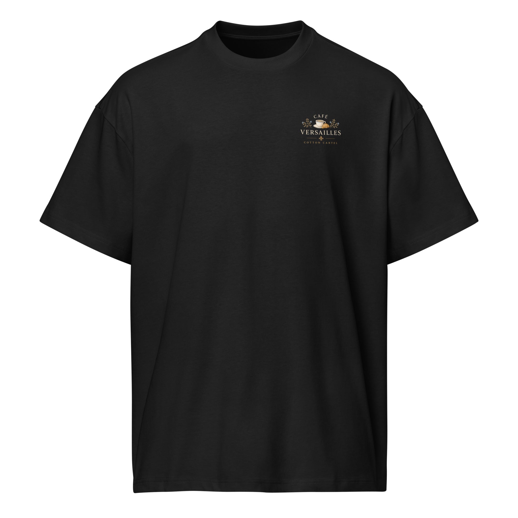 Coffee & Croissant Bike Stop Oversized Box Tee - cotton cartel