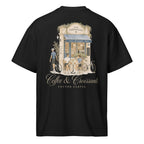 Coffee & Croissant Bike Stop Oversized Box Tee - cotton cartel