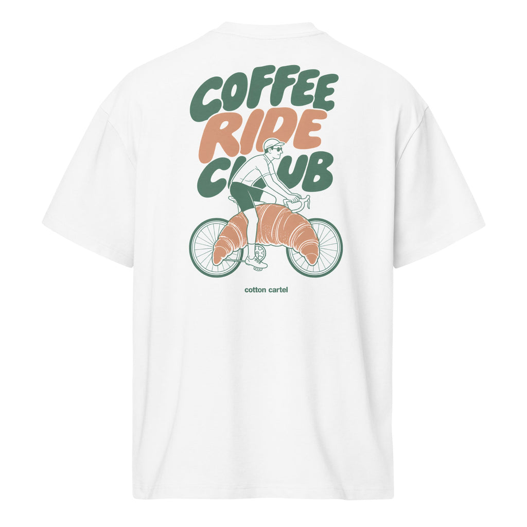 Coffee Ride Club Oversized Box Tee - cotton cartel