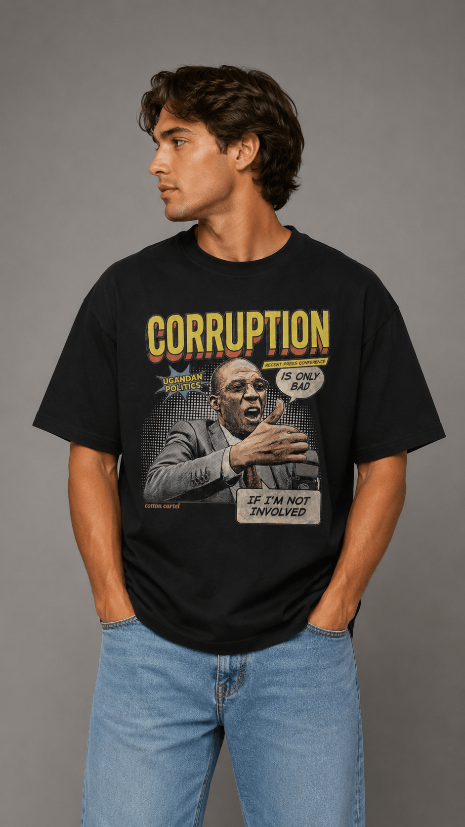 Corruption Oversized Box Tee - cotton cartel