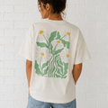 Daisy Me Rolling Oversized Box Tee - cotton cartel