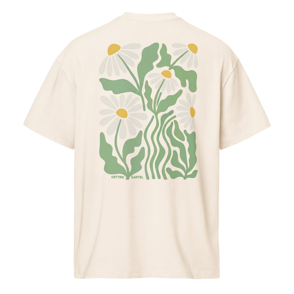 Daisy Me Rolling Oversized Box Tee - cotton cartel