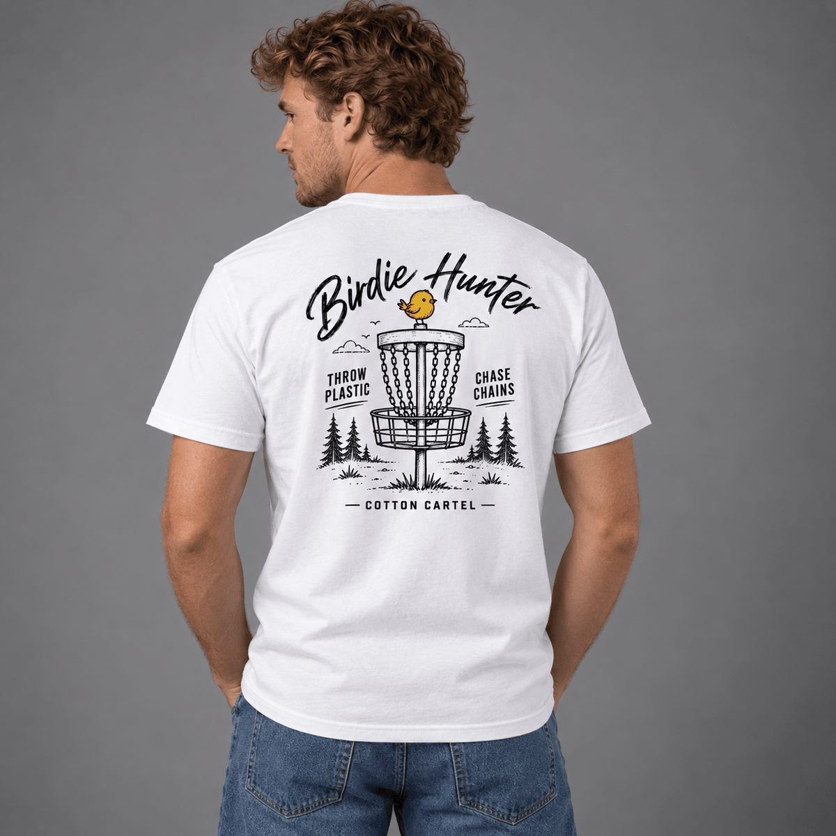 Disc Golf Birdie Hunter Classic Tee - cotton cartel