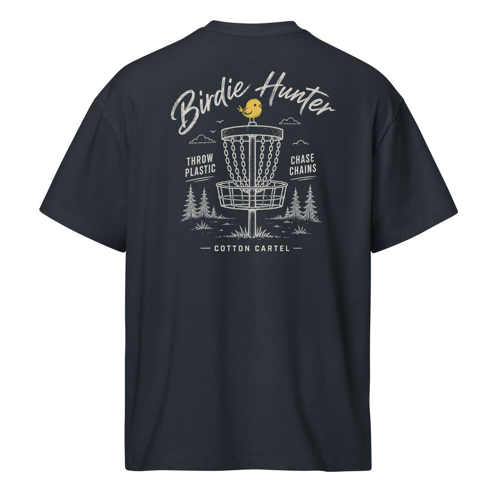 Disc Golf Birdie Hunter Oversized Box Tee - cotton cartel