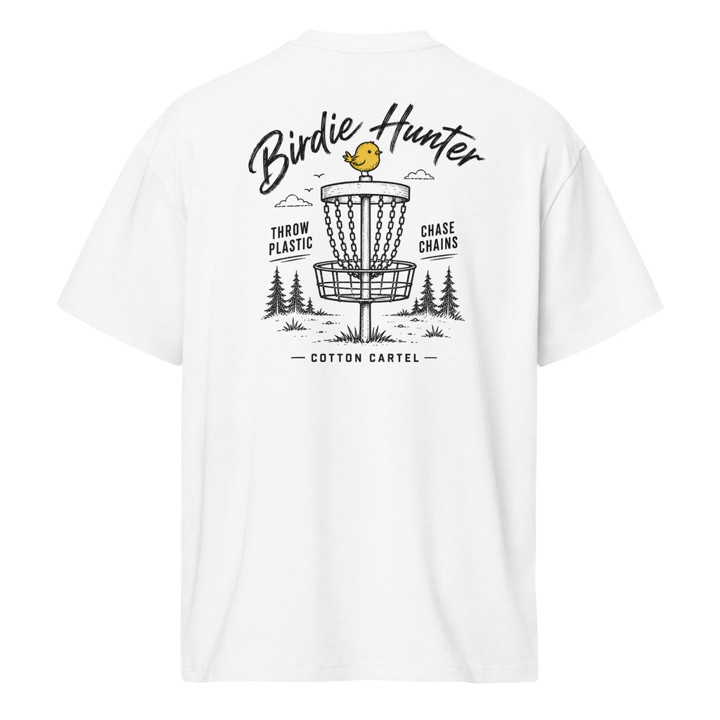 Disc Golf Birdie Hunter Oversized Box Tee - cotton cartel