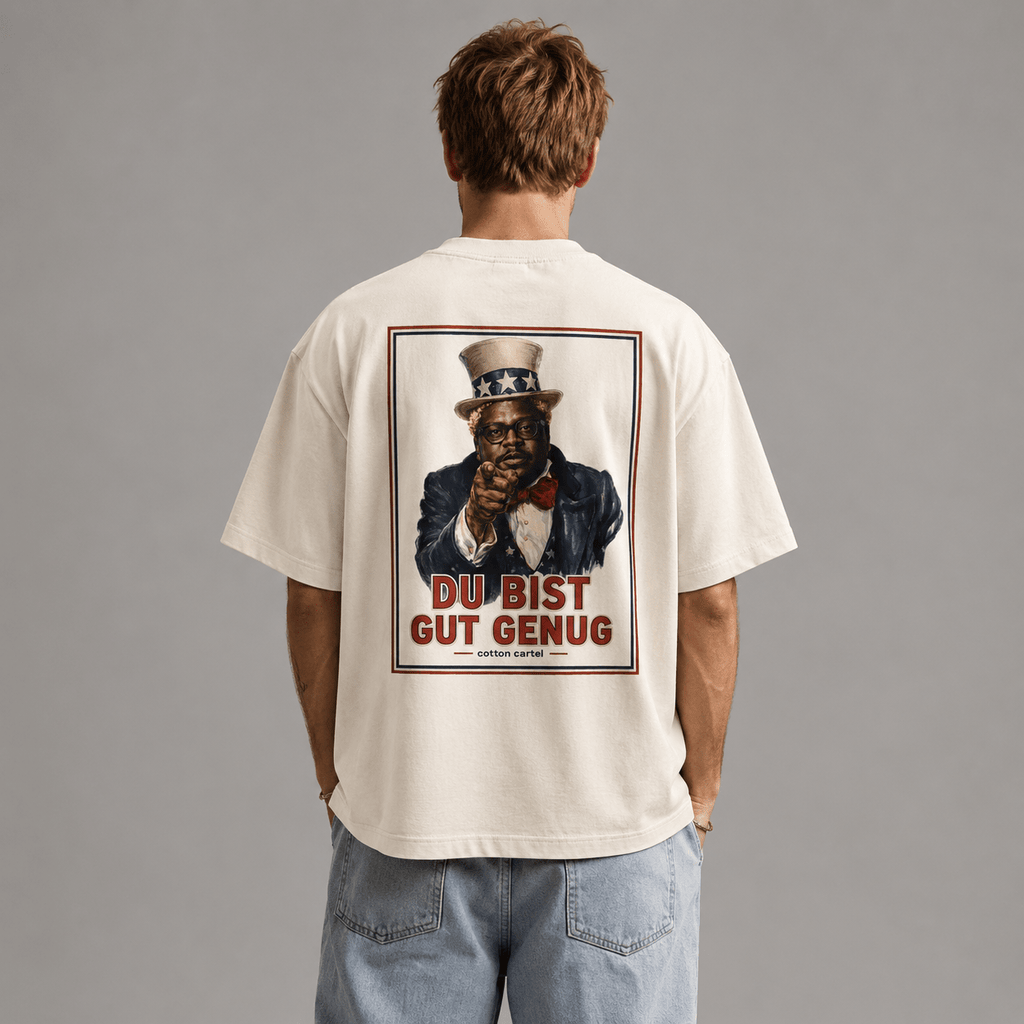 Du Bist Gut Genug Oversized Box Tee - cotton cartel