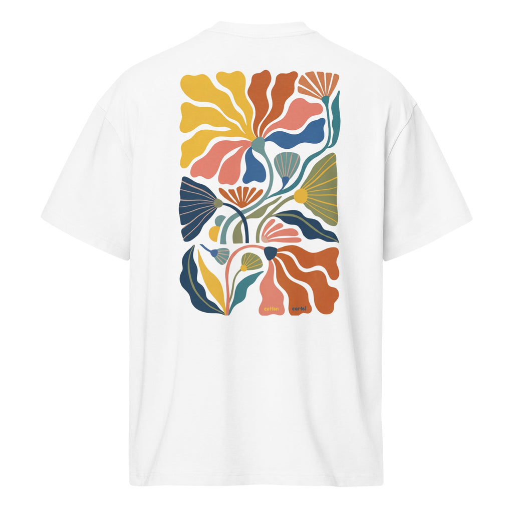 Funky Flora Oversized Box Tee - cotton cartel