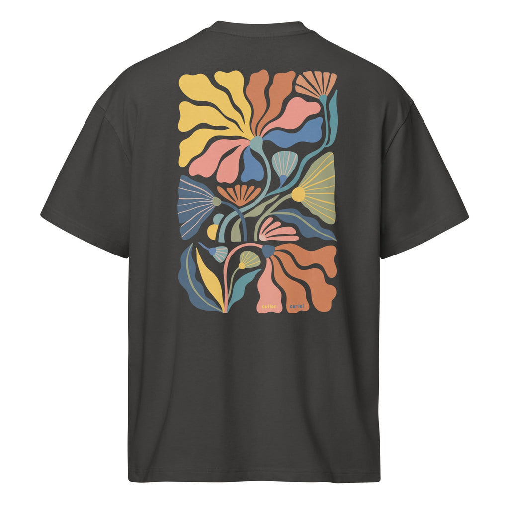 Funky Flora Oversized Box Tee - cotton cartel