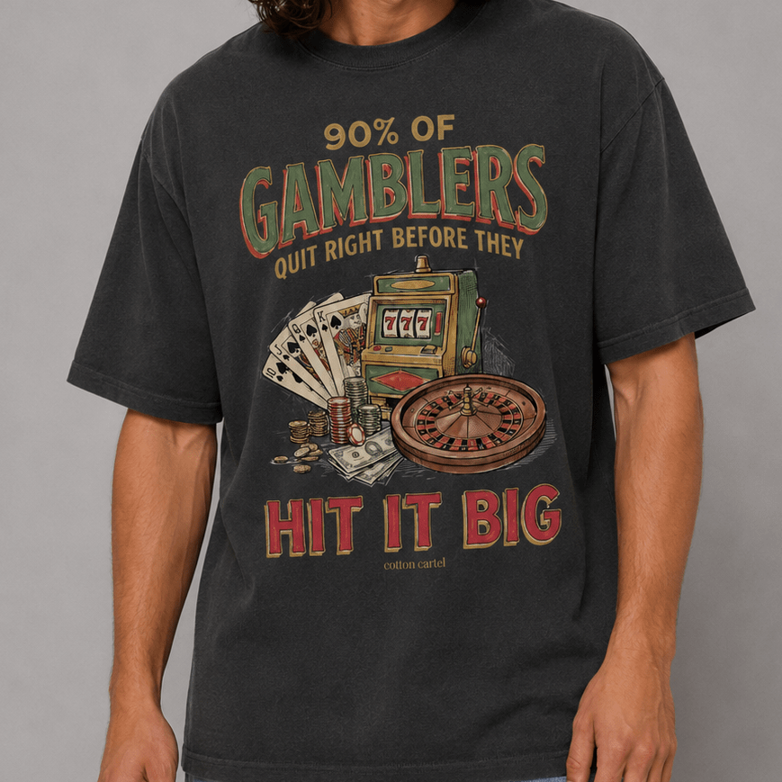 Gamblers Oversized Box Tee - cotton cartel
