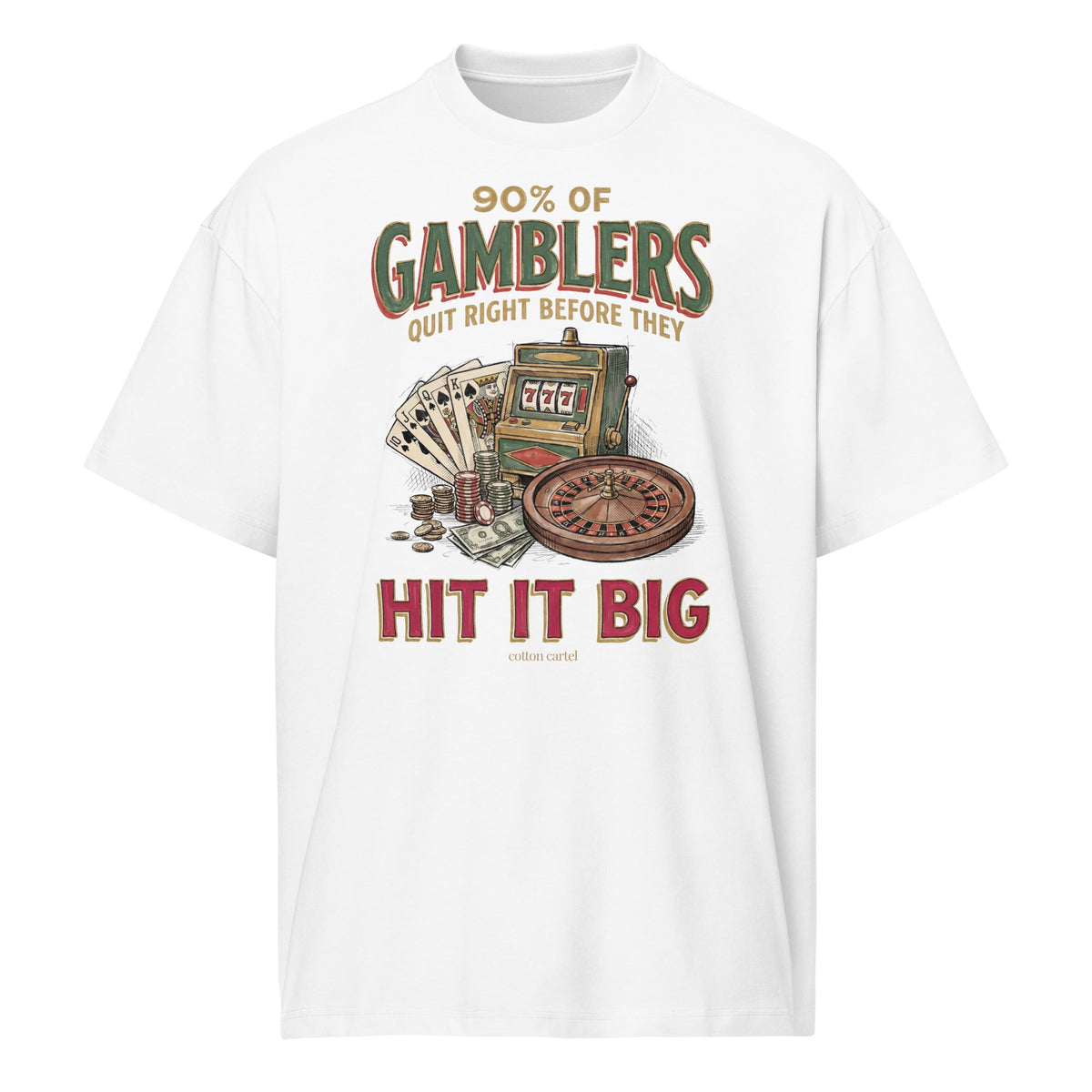 Gamblers Oversized Box Tee - cotton cartel