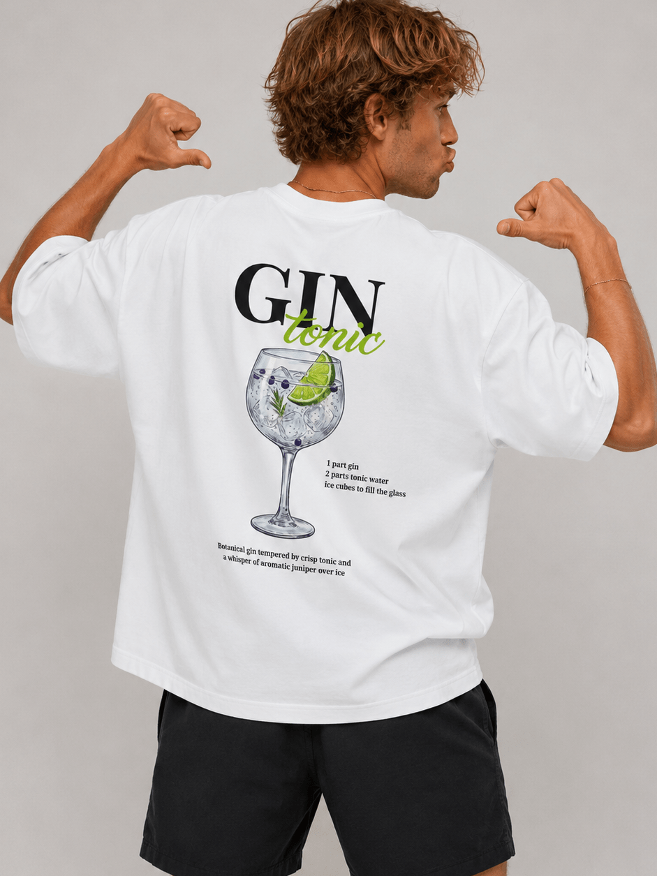 Gin Tonic Oversized Box Tee - cotton cartel