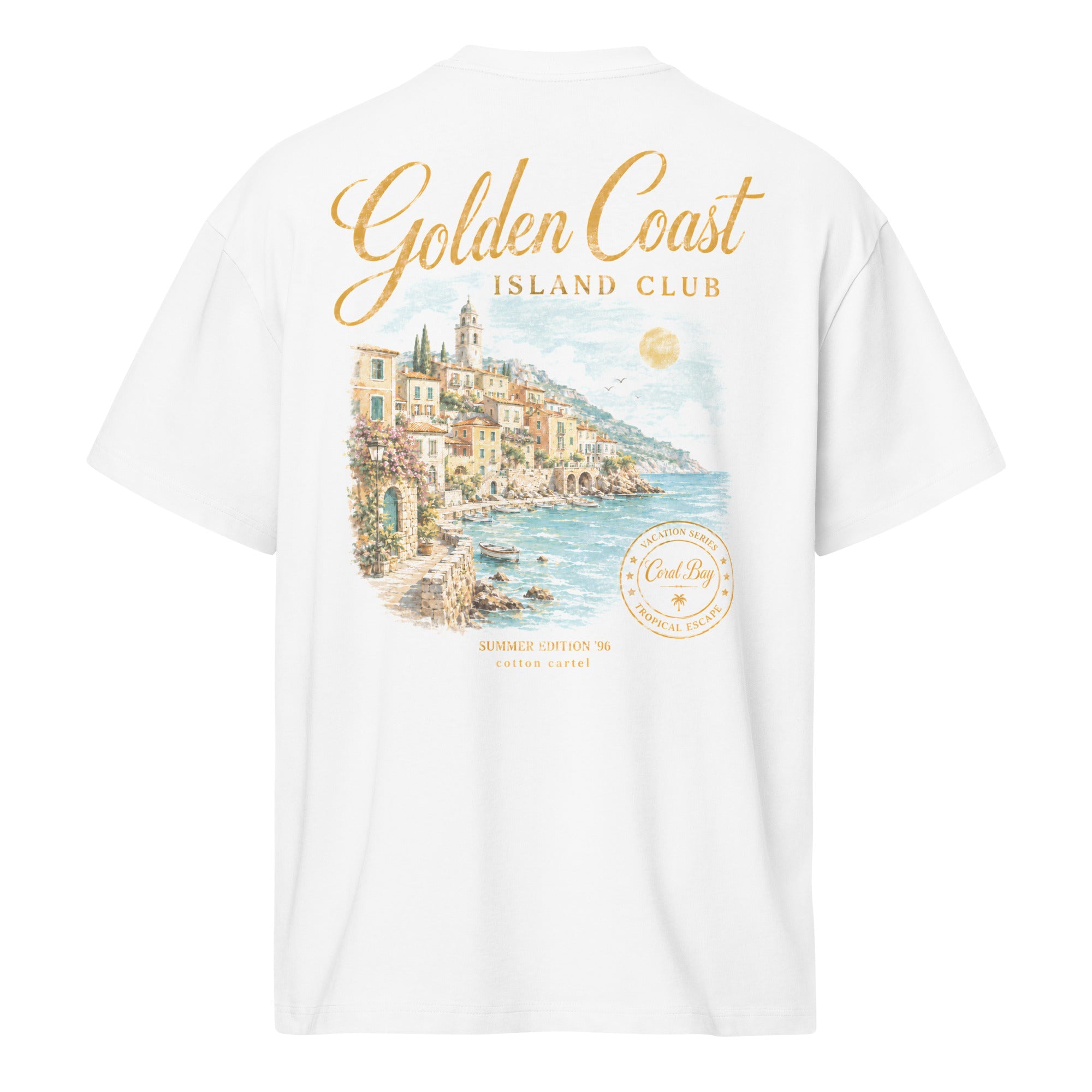 Golden Coast Oversized Box Tee - cotton cartel