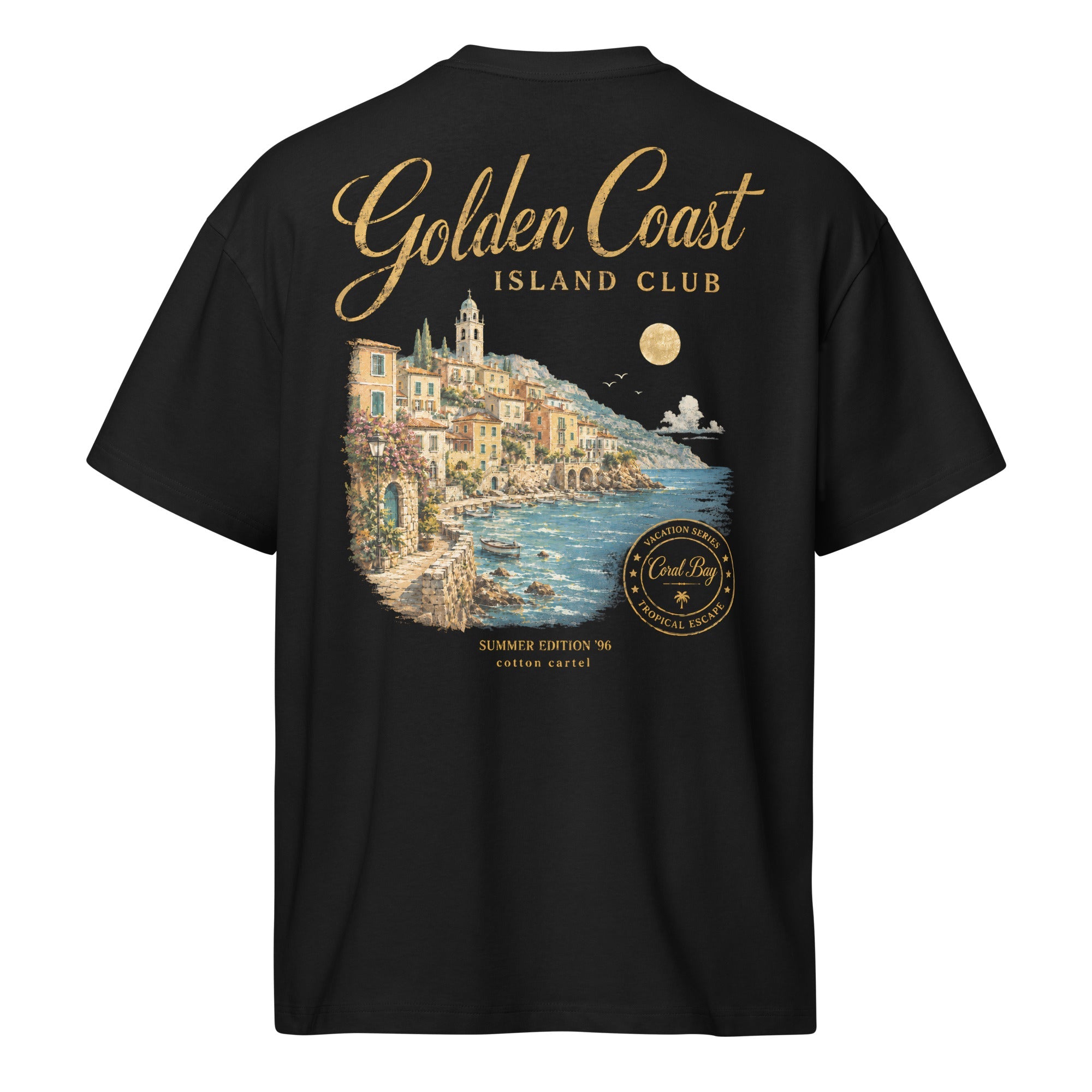 Golden Coast Oversized Box Tee - cotton cartel