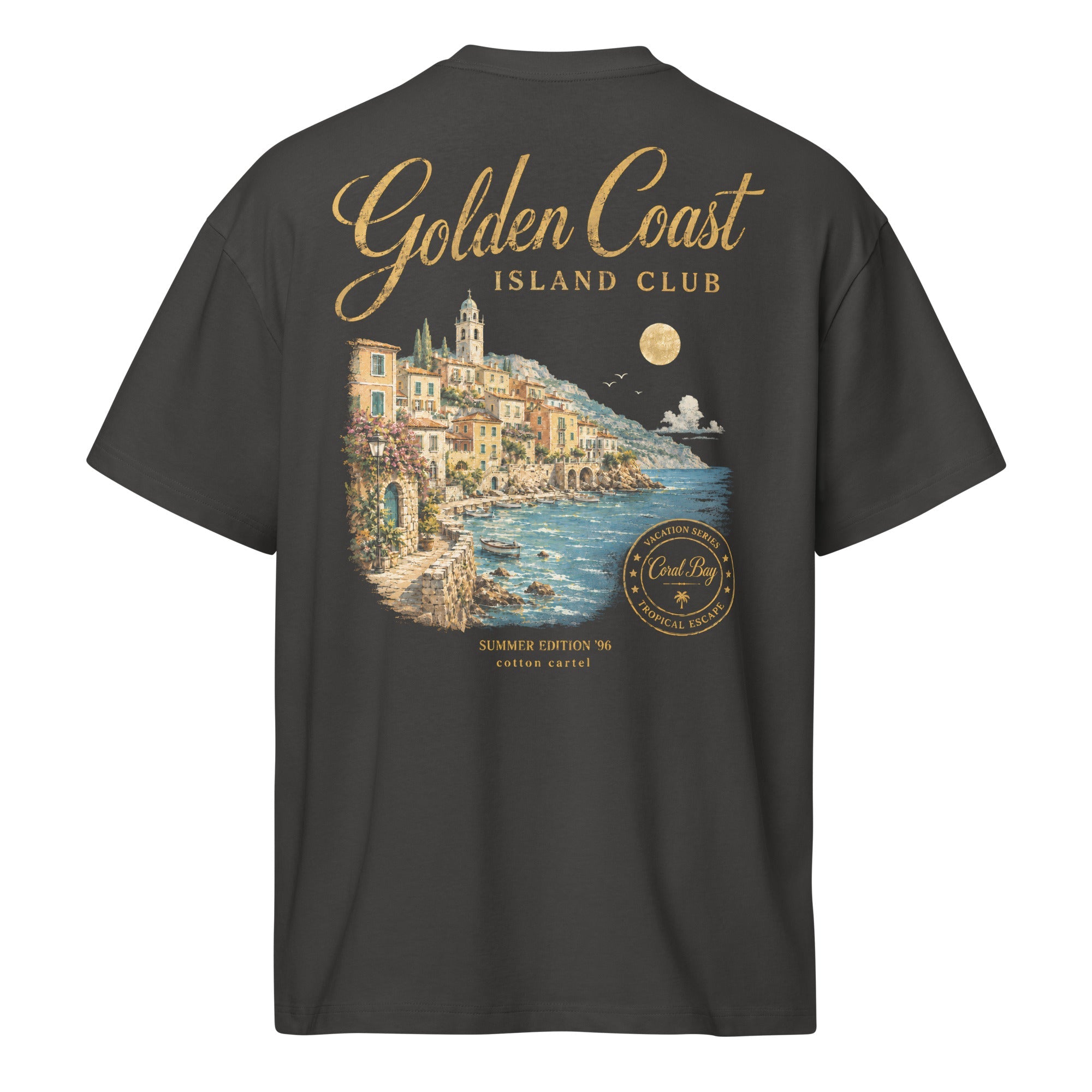 Golden Coast Oversized Box Tee - cotton cartel