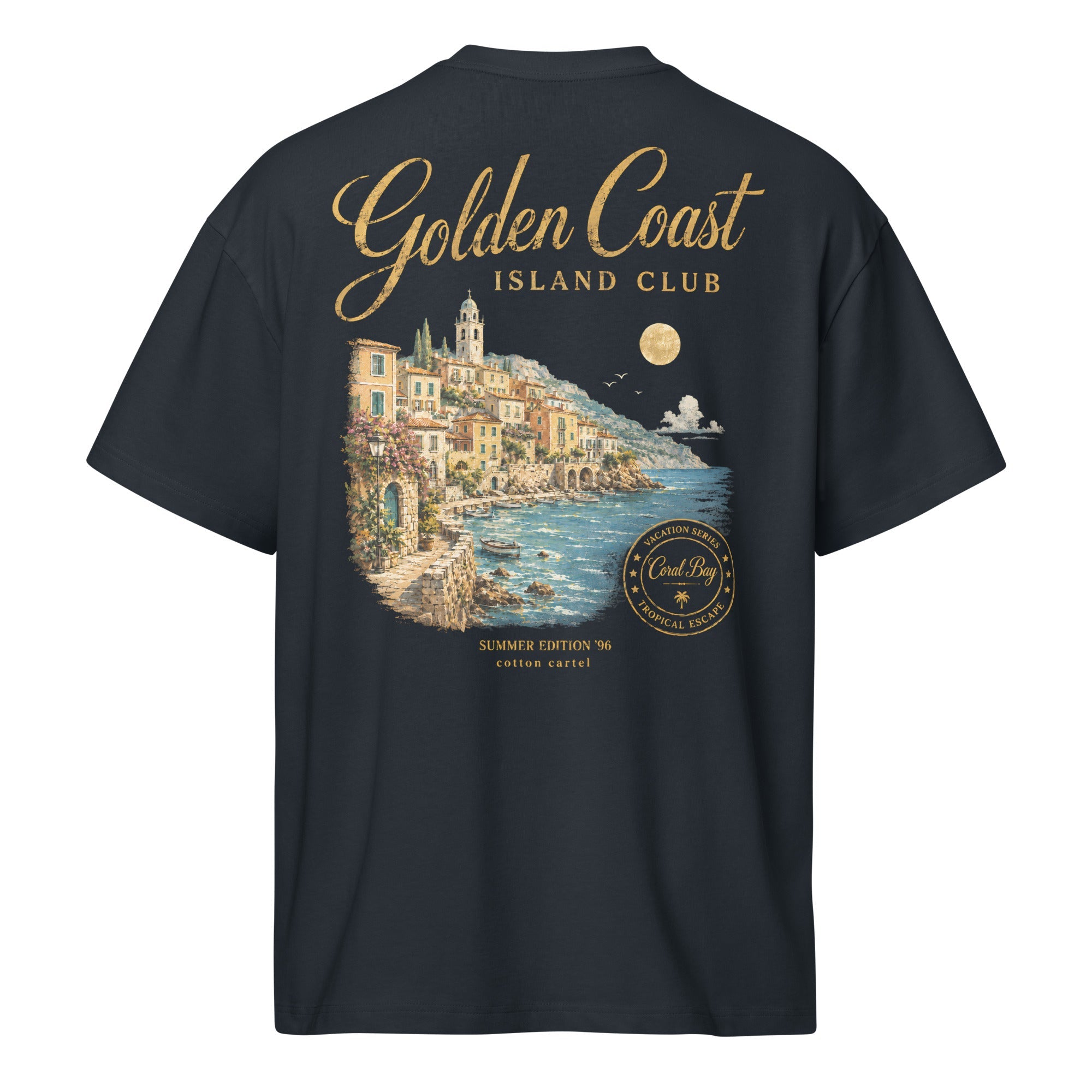 Golden Coast Oversized Box Tee - cotton cartel