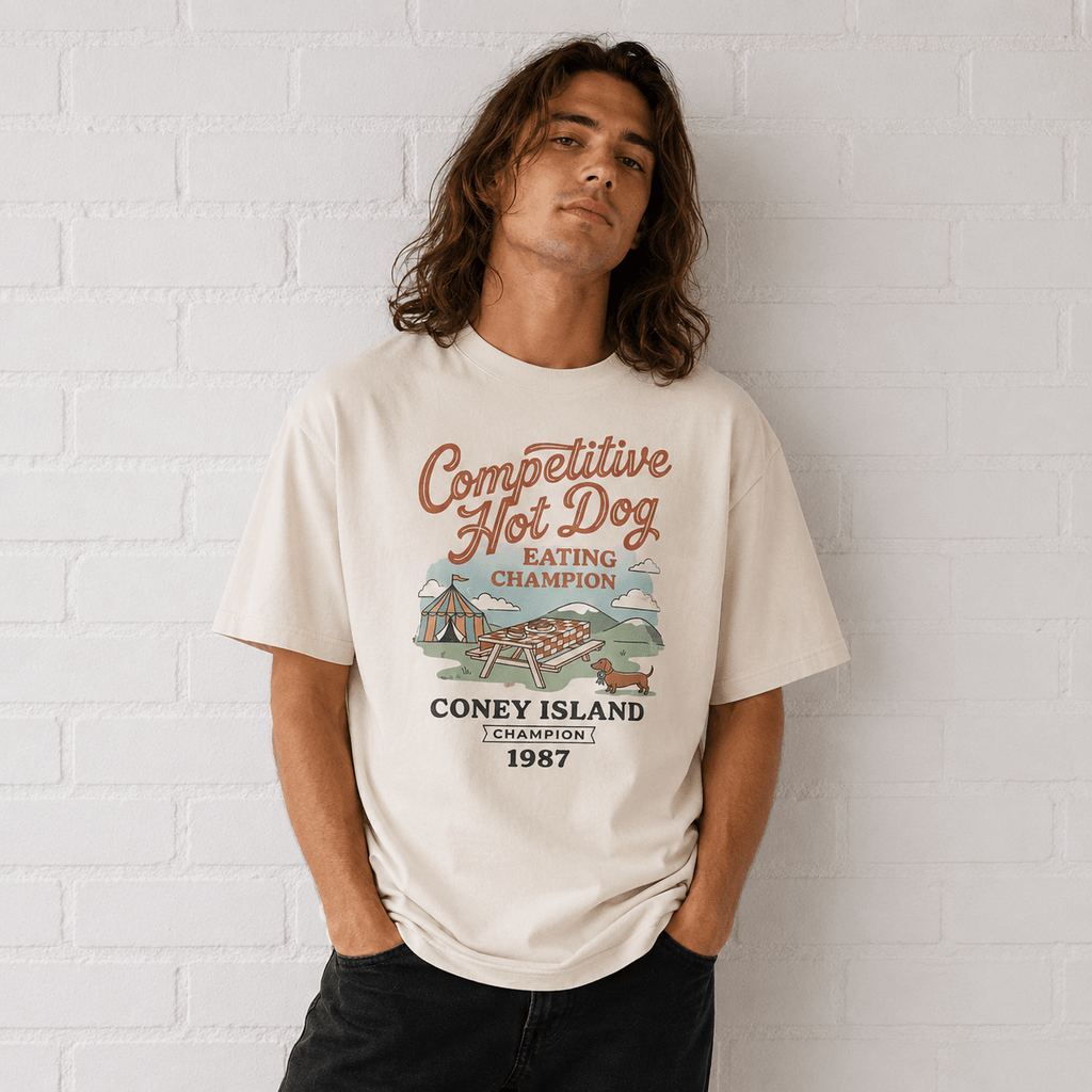 Hot Dog Oversized Box Tee - cotton cartel