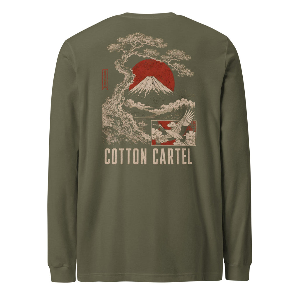 Land of the Rising Crane Lightweight Long Sleeve - cotton cartel