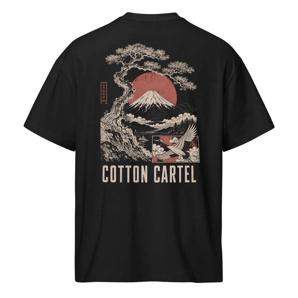 Land of the Rising Crane Oversized Box Tee - cotton cartel